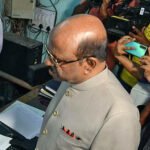 Governor C.V. Ananda Bose reviews violence-related complaints at Raj Bhavan control room during polls