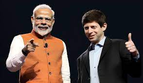 PM Modi and Sam alten together, India in AI domain