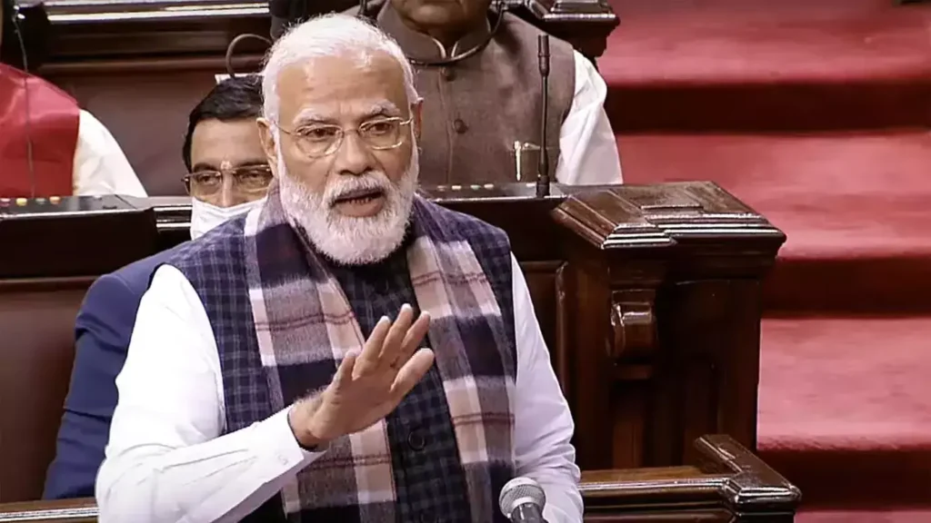 PM Modi criticises opposition in Parliament