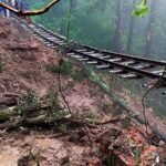 Rescue operations underway in a rain-hit area of Himachal Pradesh.