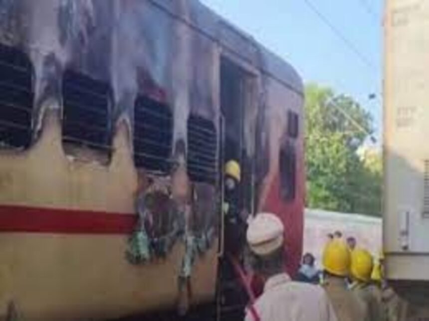 Fire Breaks Out on Train in Madurai, Claiming Ten Lives and Injuring Over 20