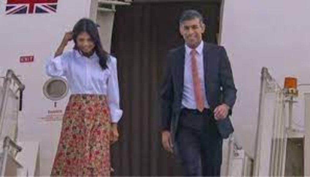 UK Prime Minister Rishi Sunak Arrives in Delhi for G20 Summit